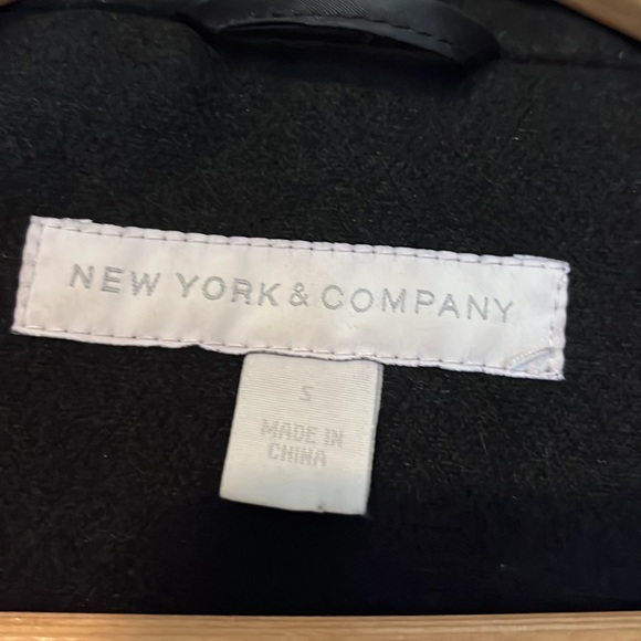 New York and Company Size Small Black Coat - Picture 7 of 13